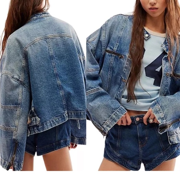 Free People Dia Denim Jacket - Picture 2 of 8
